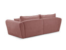 Luigi - Canapé D'Angle Fixe - Tissu Lisse - Angle Gauche