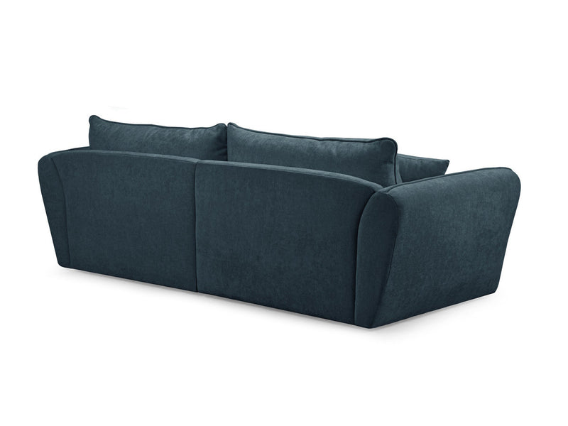 Luigi - Canapé D'Angle Fixe - Tissu Lisse - Angle Droit