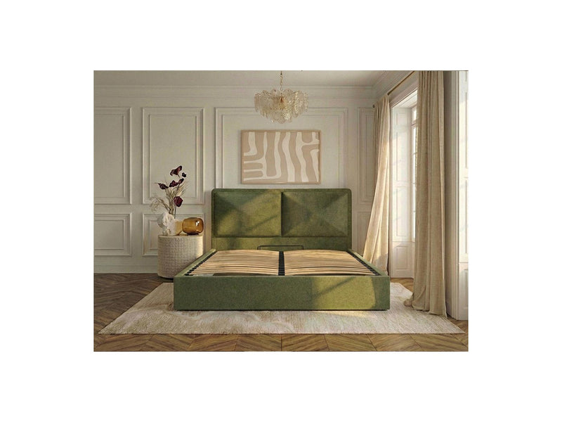 Mara - Lit Coffre - Tissu Texturé