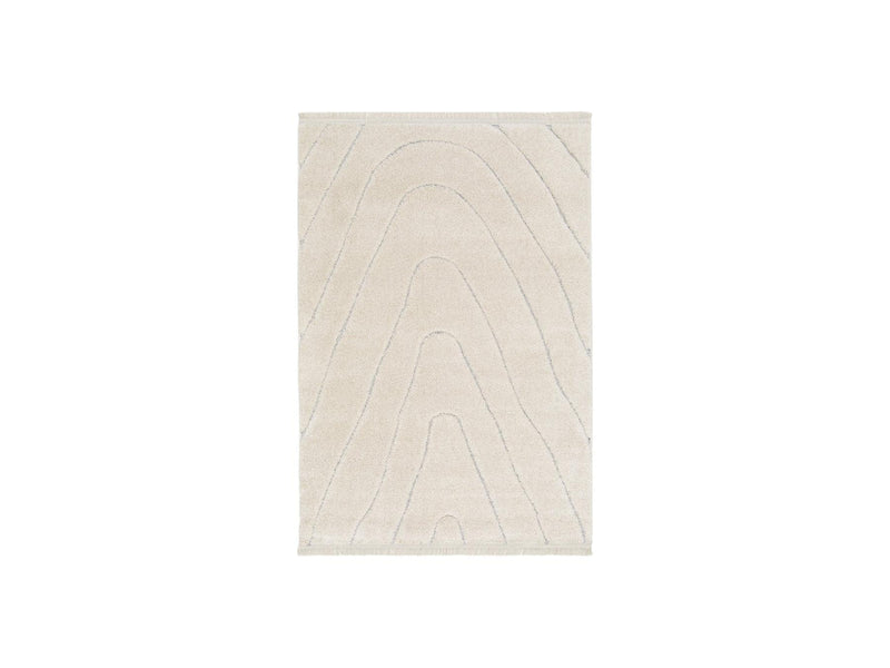 Meline - Alfombra de pelo largo - Estampado gráfico