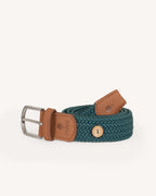 Ceinture Tressée Vert Grisé