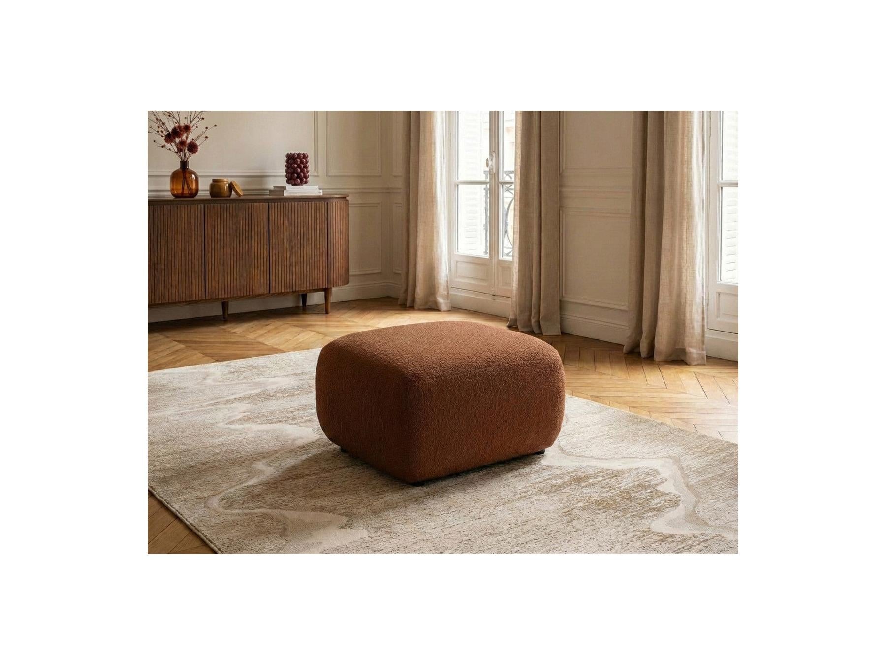 Montaigne - Pouf - Tissu Bouclette