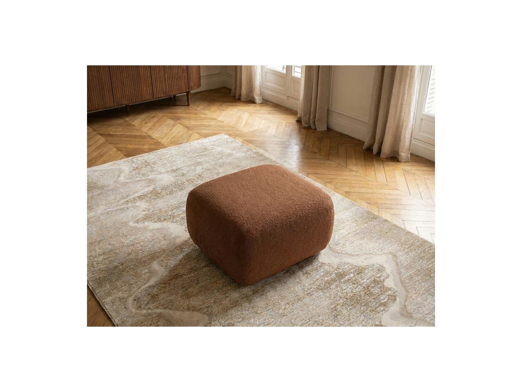 Montaigne - Pouf - Tissu Bouclette