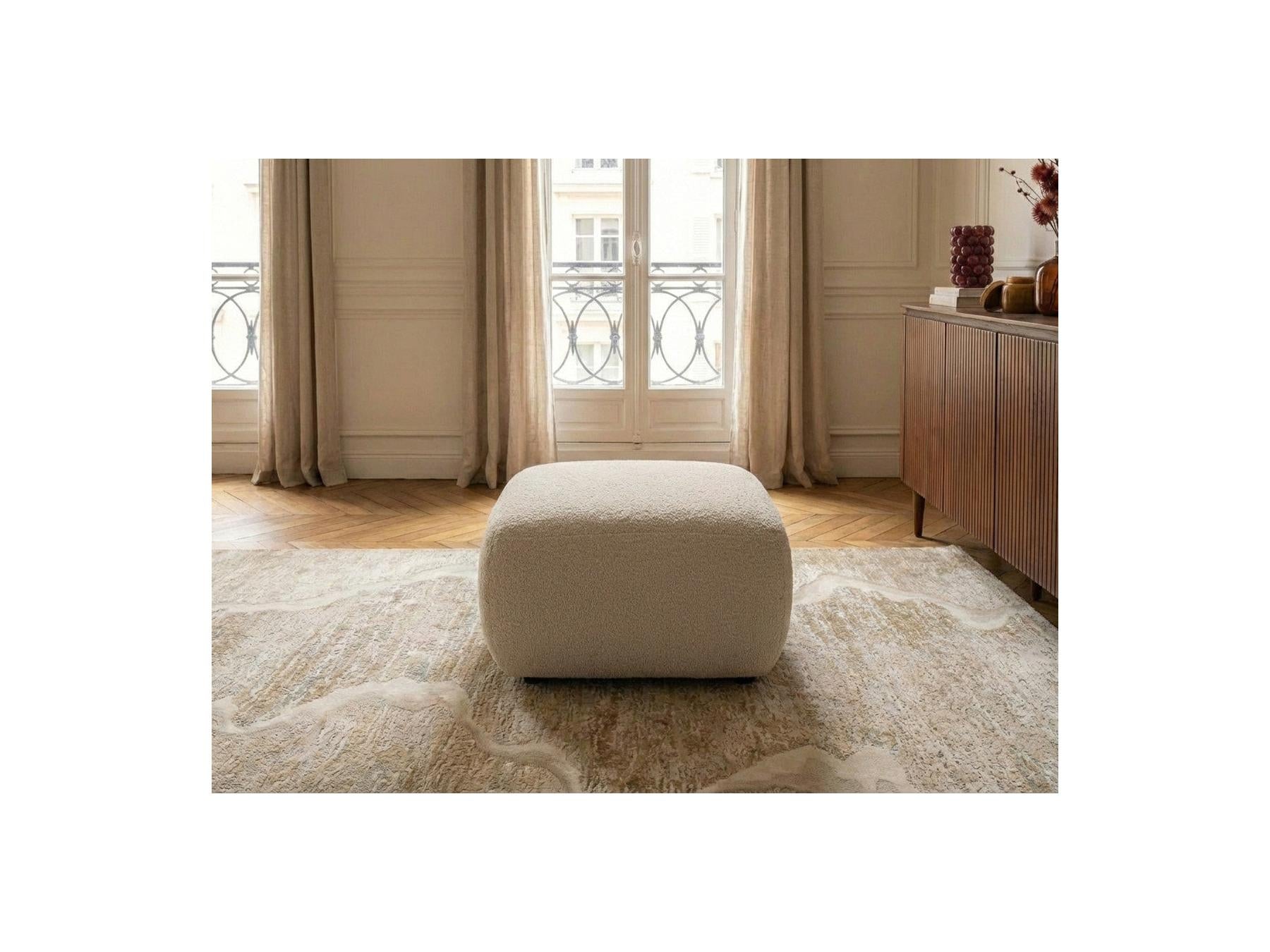 Montaigne - Pouf - Tissu Bouclette