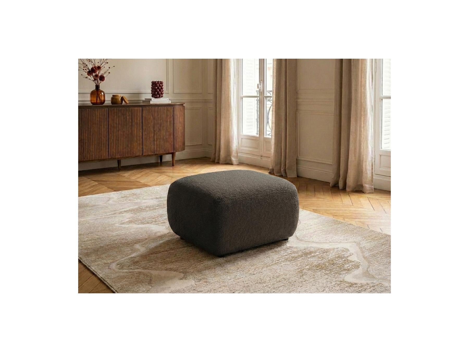 Montaigne - Pouf - Tissu Bouclette
