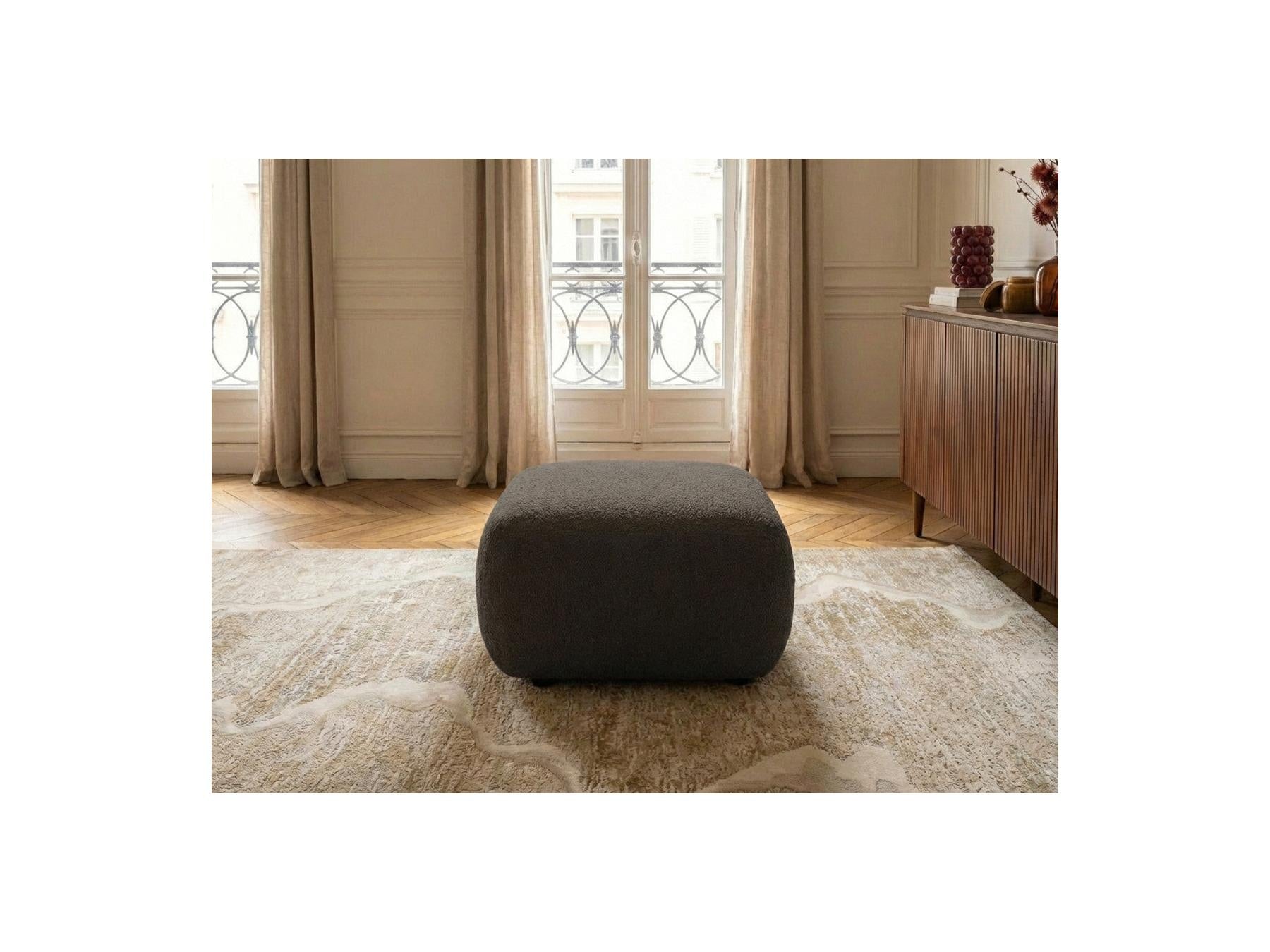 Montaigne - Pouf - Tissu Bouclette