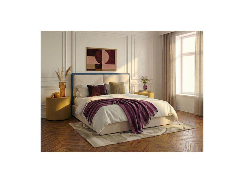 Mara - Storage Bed - Two-tone Textured Fabric
