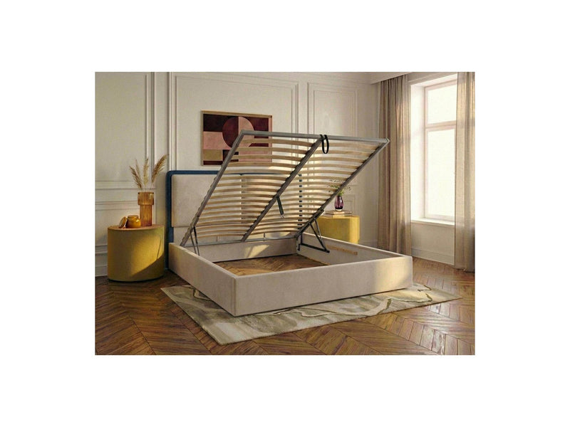 Mara - Storage Bed - Two-tone Textured Fabric