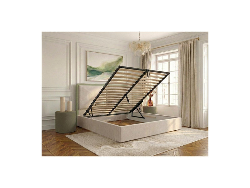 Mara - Storage Bed - Two-tone Textured Fabric