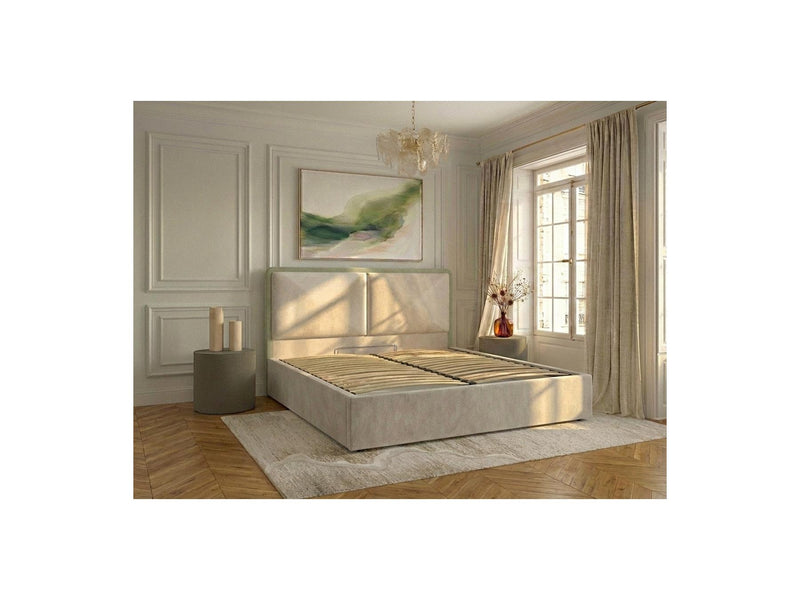 Mara - Storage Bed - Two-tone Textured Fabric