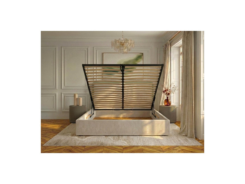 Mara - Storage Bed - Two-tone Textured Fabric