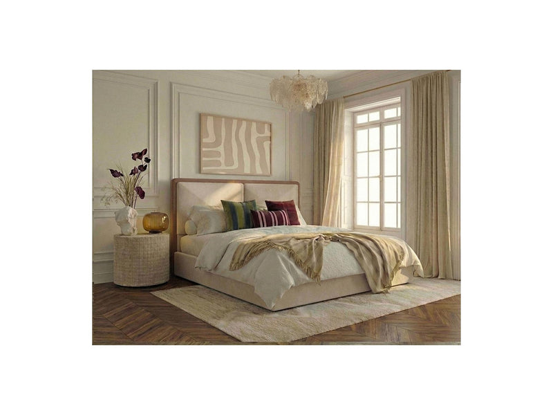 Mara - Storage Bed - Two-tone Textured Fabric