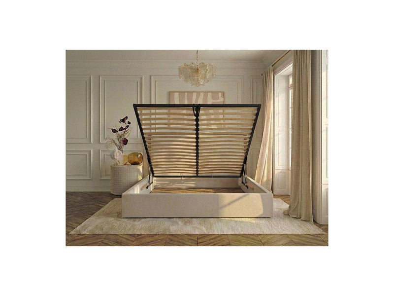 Mara - Storage Bed - Two-tone Textured Fabric