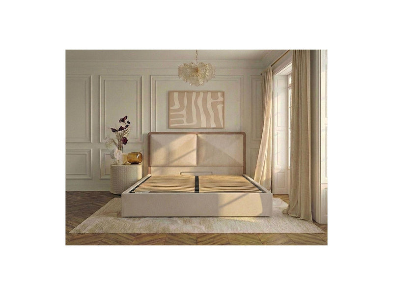 Mara - Storage Bed - Two-tone Textured Fabric