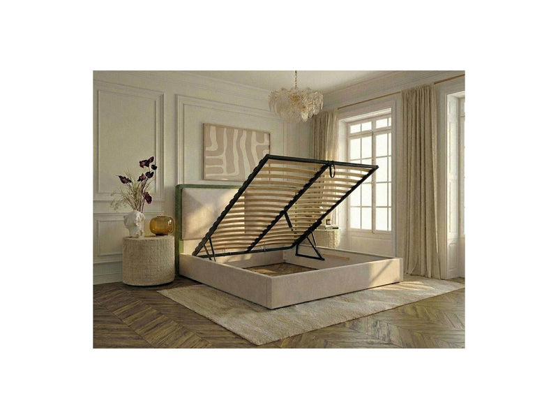 Mara - Storage Bed - Two-tone Textured Fabric