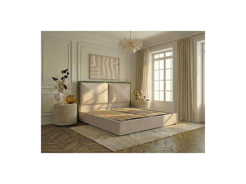 Mara - Storage Bed - Two-tone Textured Fabric