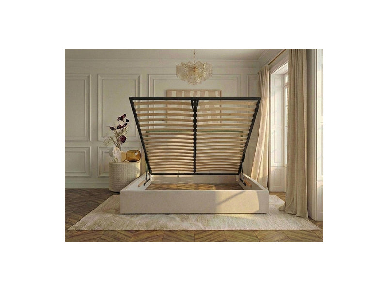 Mara - Storage Bed - Two-tone Textured Fabric