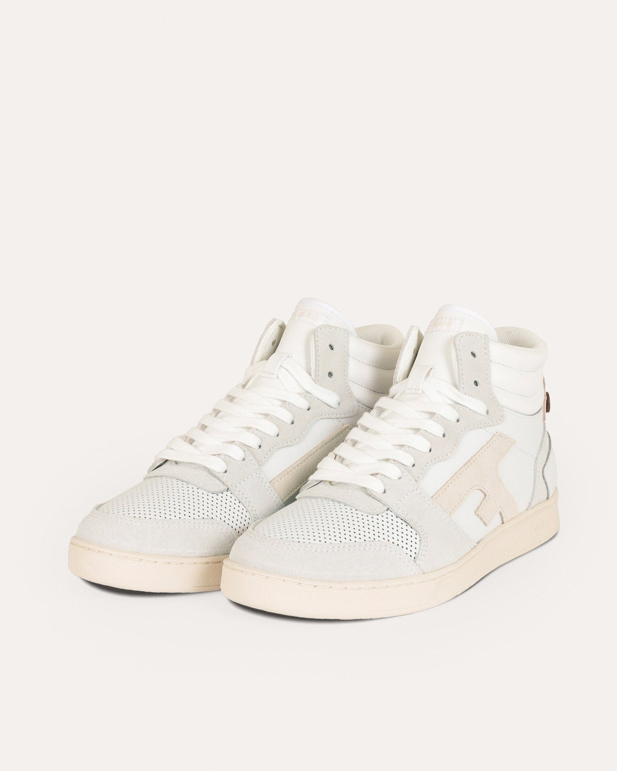 Sneaker Alte Bianche & Beige in Pelle