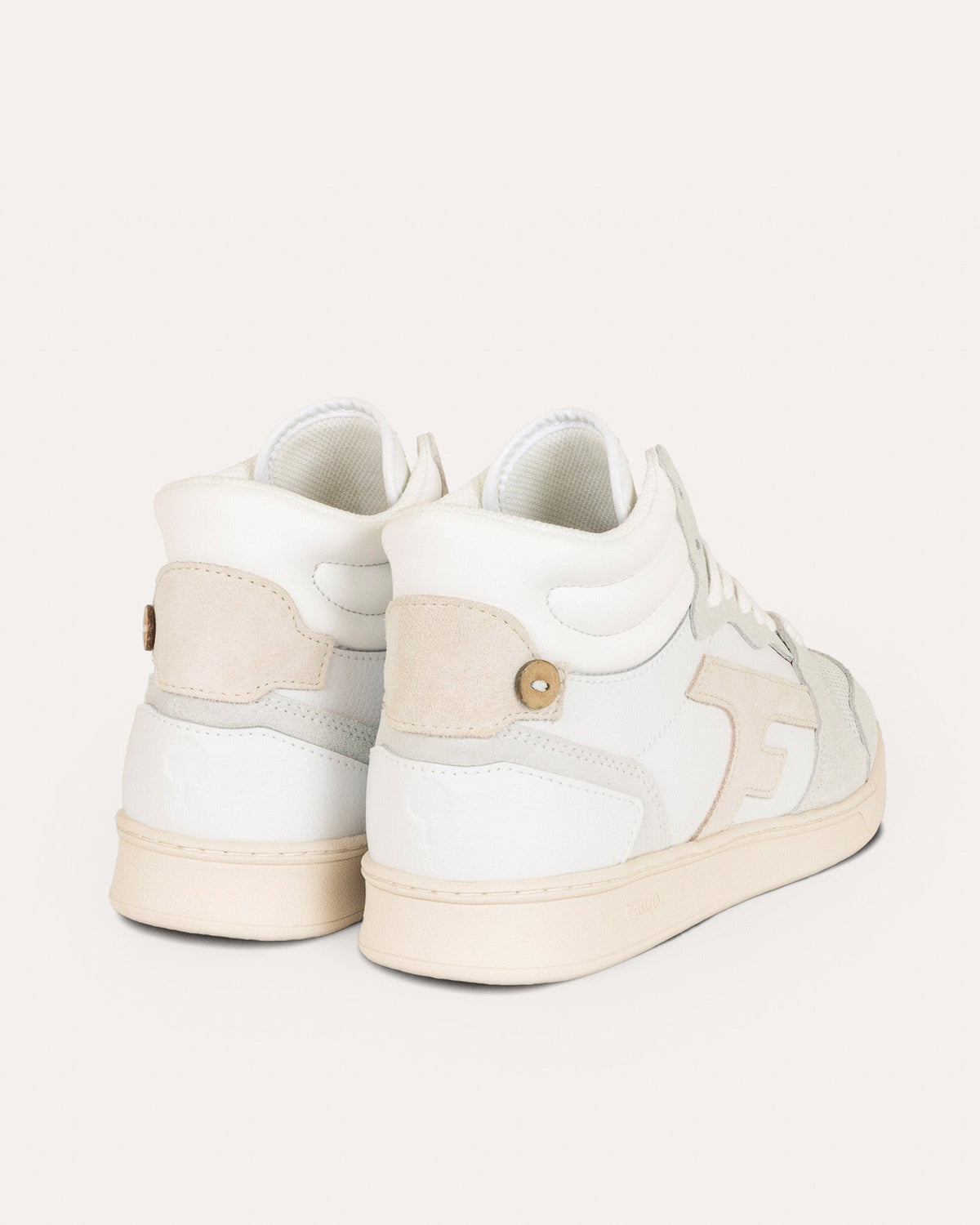 Sneaker Alte Bianche & Beige in Pelle