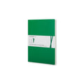 Loose Sheet Pocket 9X14 Notebook - Ruled Pages - Emerald Green