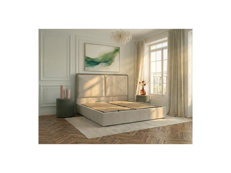 Mara - Storage Bed - Two-tone Textured Fabric