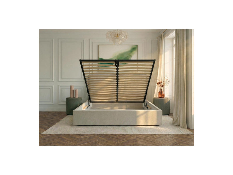 Mara - Storage Bed - Two-tone Textured Fabric