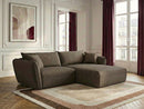 Luigi - Canapé D'Angle Fixe - Tissu Lisse - Angle Droit