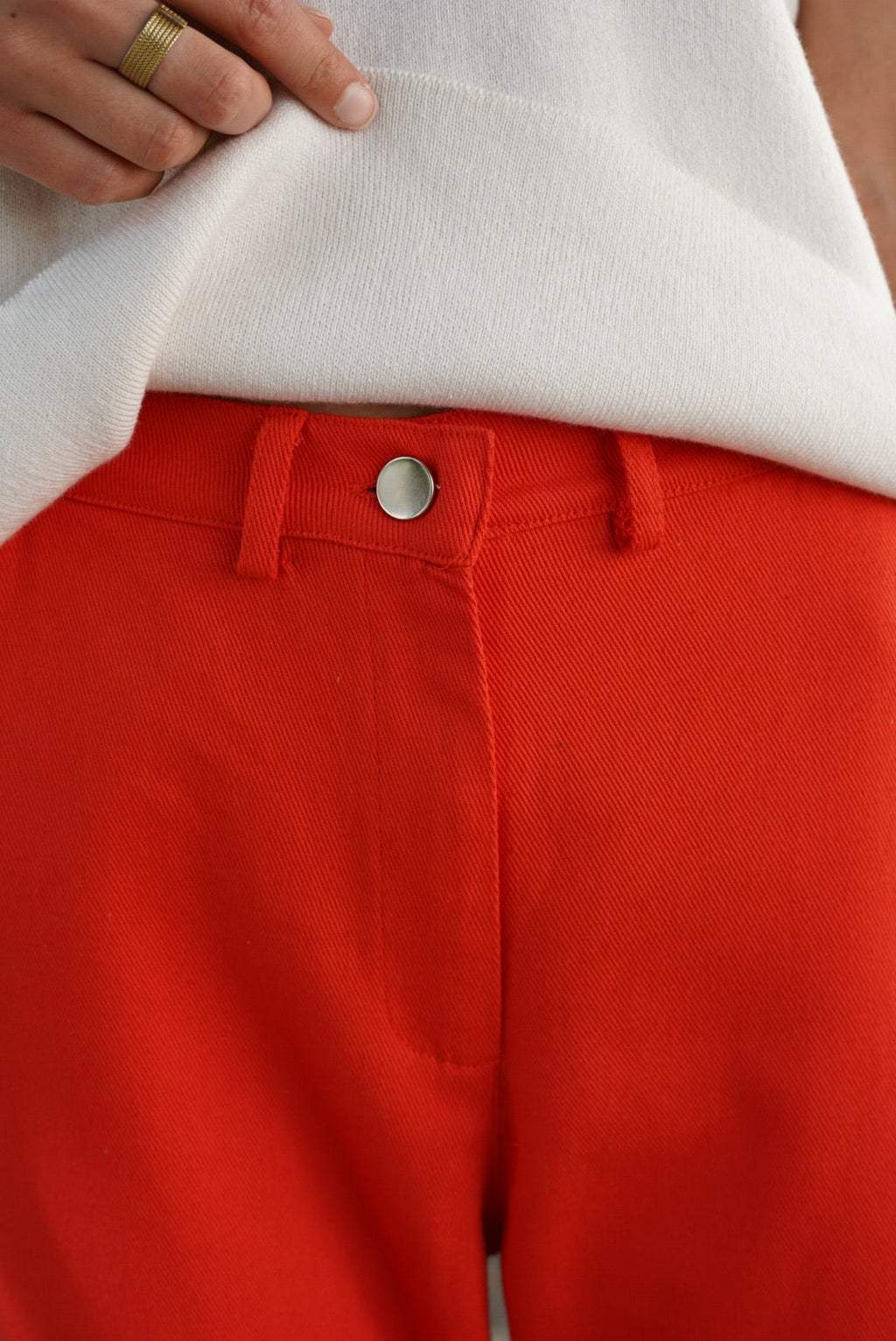 Froufrou Gauthier Denim Pants Red