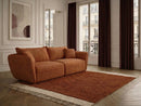 Luigi - Canapé Droit Fixe 3 Places - Tissu Lisse