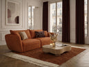 Luigi - Canapé Droit Fixe 3 Places - Tissu Lisse