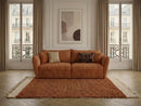 Luigi - Canapé Droit Fixe 3 Places - Tissu Lisse