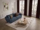 Luigi - Canapé Droit Fixe 3 Places - Tissu Lisse