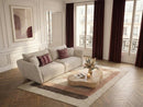 Luigi - Canapé Droit Fixe 3 Places - Tissu Lisse