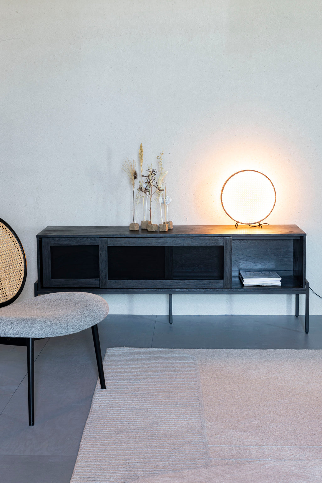 Hardy - Sideboard - Oak veneer - Black Oak/Brown