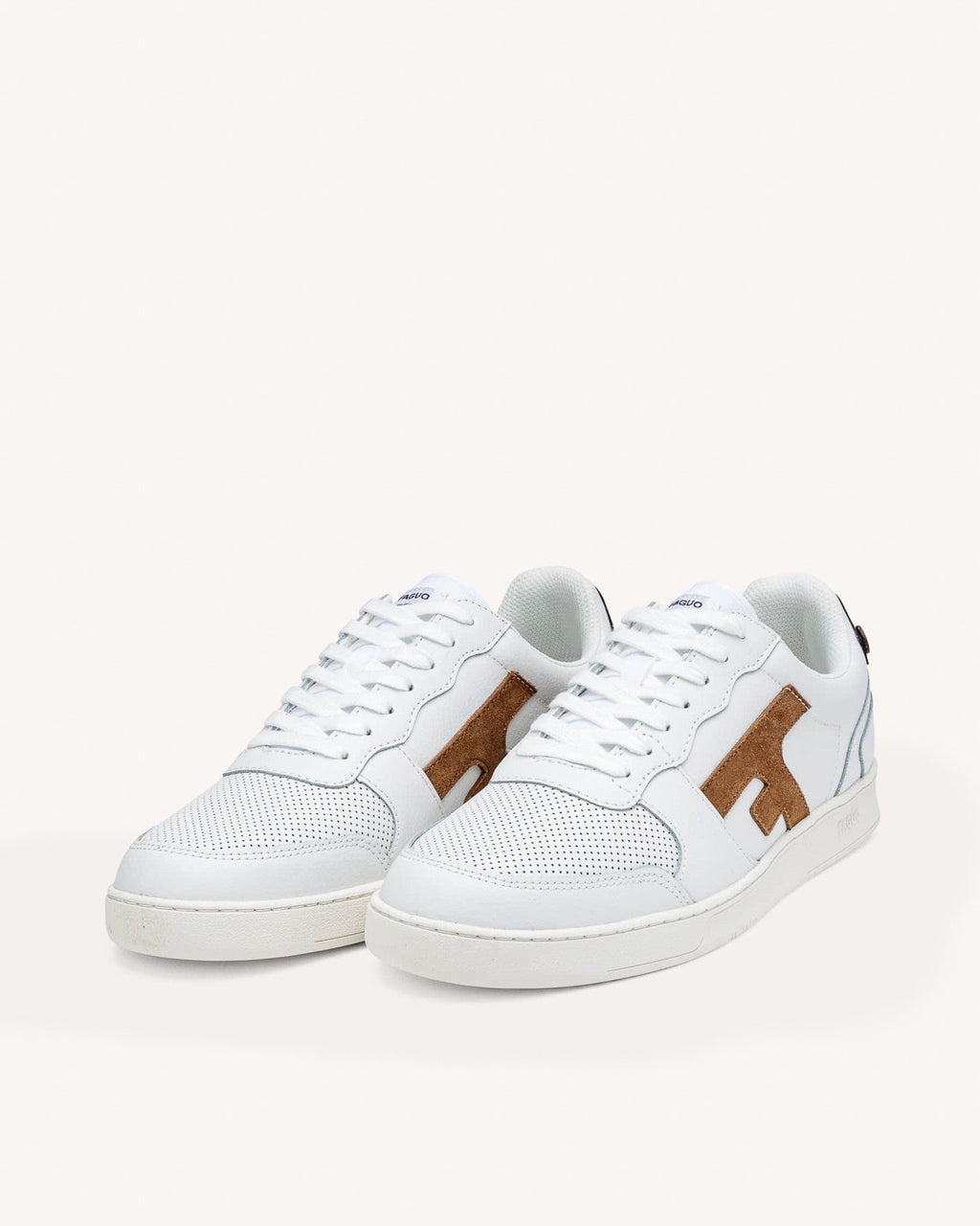Sneakers Bianche, Blu E Marroni