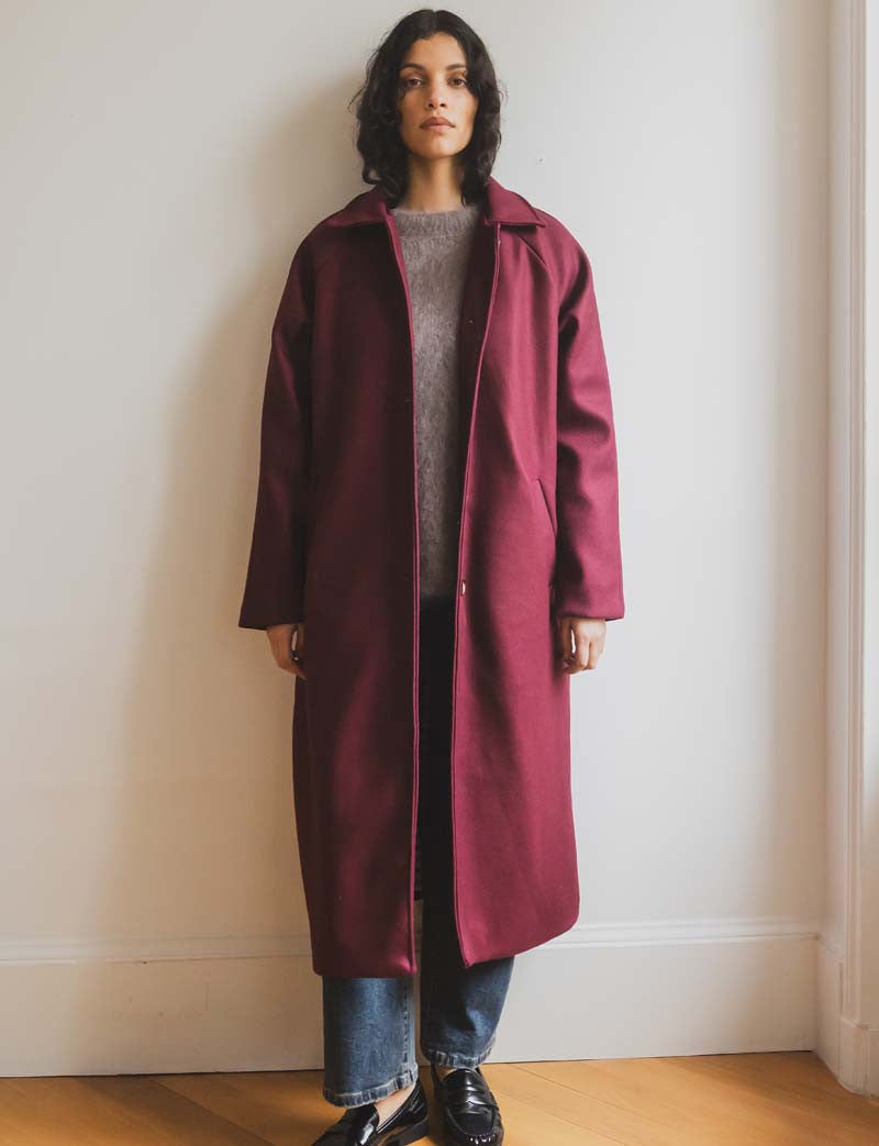 Manteau Bordeaux Odran