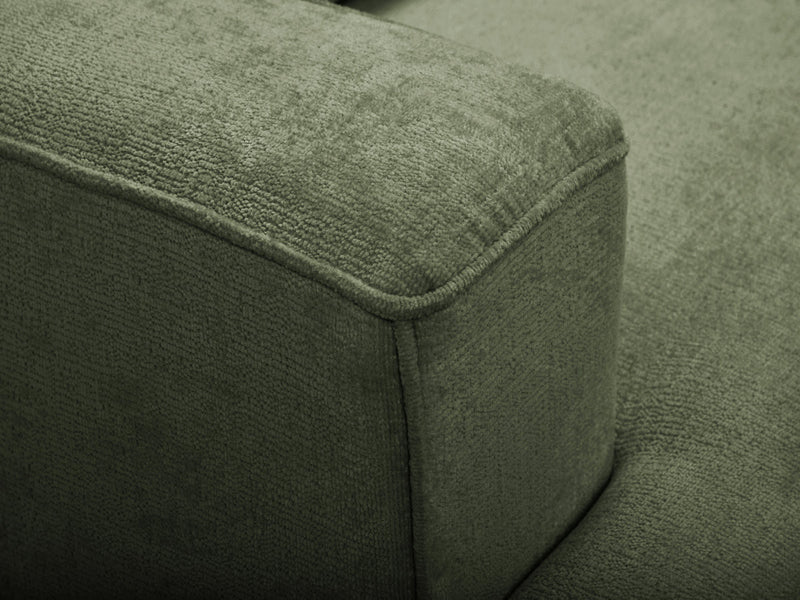 Twiny - Canapé Droit Fixe 3 Places Assise Profonde - Tissu Lisse