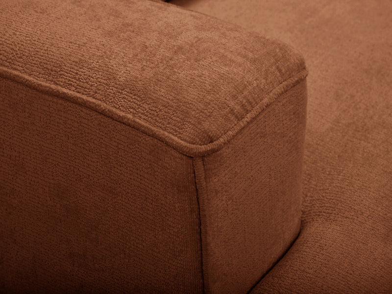Twiny - Canapé Droit Fixe 3 Places Assise Profonde - Tissu Lisse