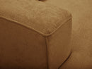 Twiny - Canapé Droit Fixe 3 Places Assise Profonde - Tissu Lisse