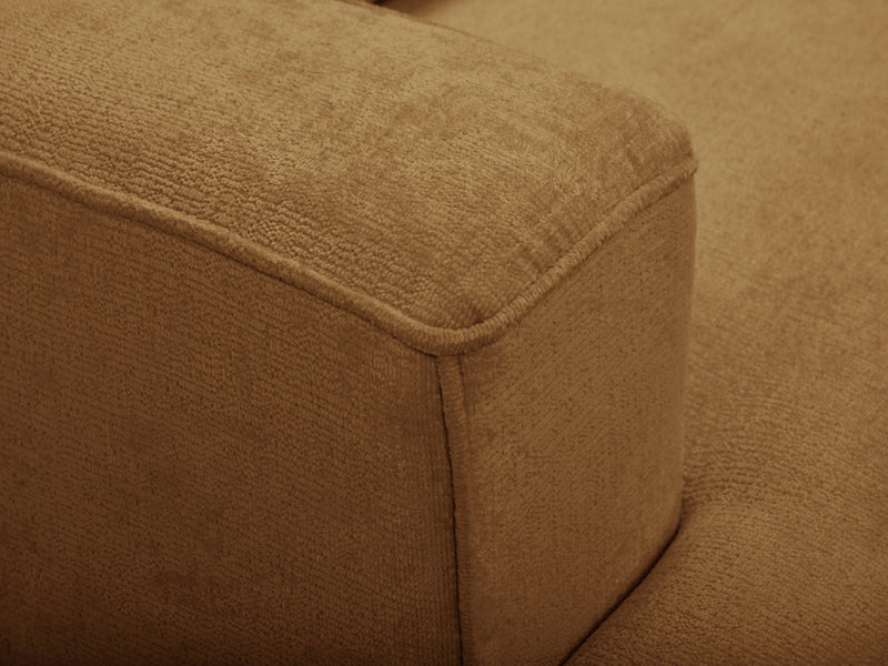 Twiny - Canapé Droit Fixe 3 Places Assise Profonde - Tissu Lisse