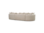 Calypso - Fixed Corner Sofa - Bouclé Fabric - Right-hand Corner