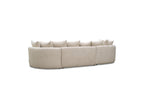 Calypso - Fixed Corner Sofa - Bouclé Fabric - Left-Hand Corner
