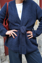 Lucien Navy Kimono Vest