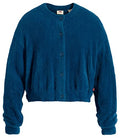 Levi'S Dames Cat Fijngebreid Cropped Vest Met Stretch In De Kleur Petrol, Maat: Xxs