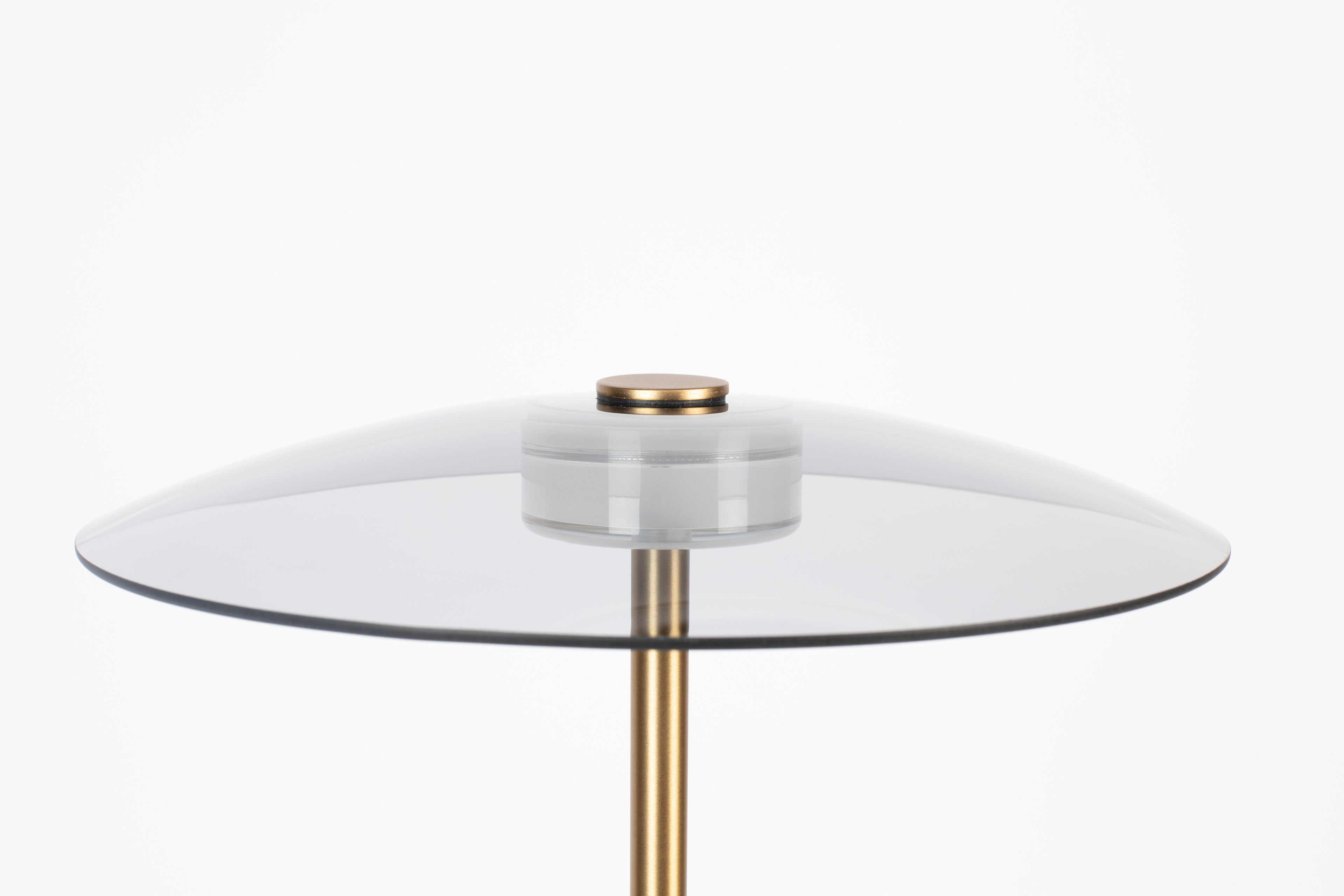 Float - Floor lamp - Tempered glass - Gold