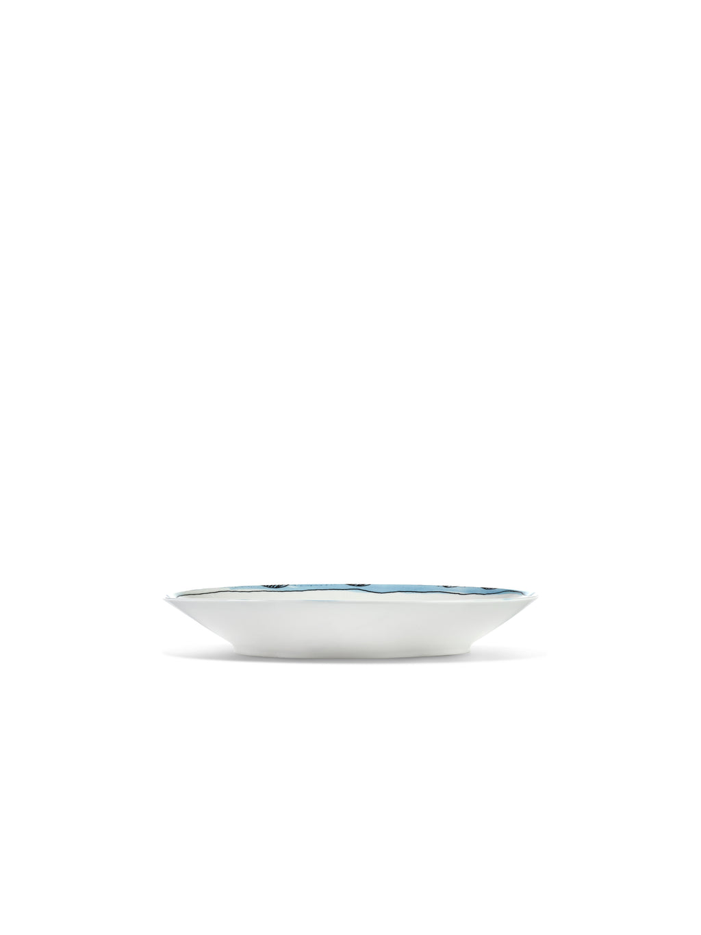 Midnight Flowers - Lot De 2 Assiettes Creuses - M - Porcelaine Bone China - Camelia Aubergine