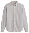 Levi'S Heren Authentic Regular Fit Overhemd Met Streepprint In De Kleur Grijs, Maat: Xs