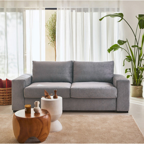 3-seater Convertible Sofa - Oprah - Gris Argent