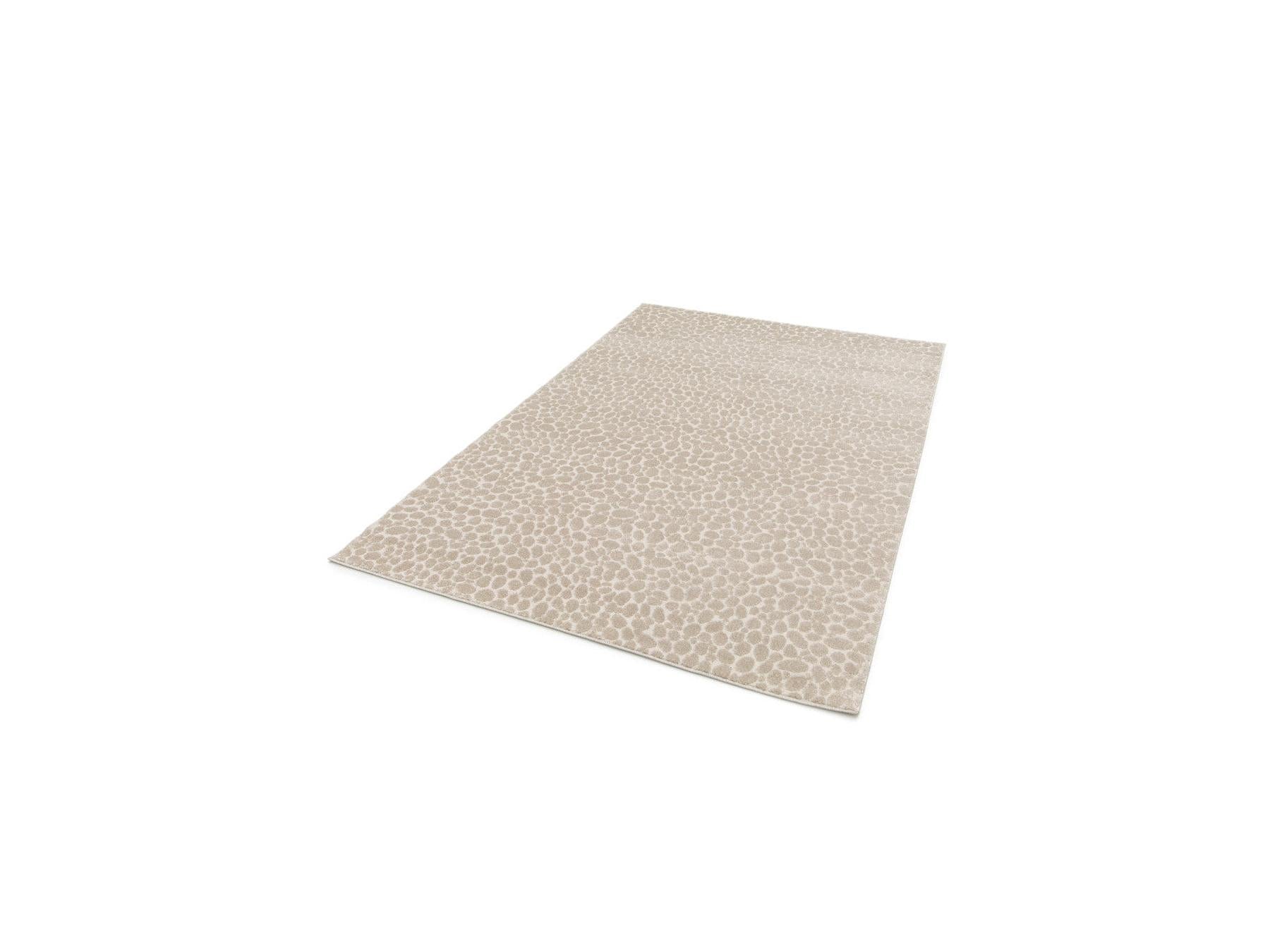 Giso - Low-Pile Rug - Abstract Pattern - Beige