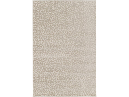 Giso - Tapis Poils Ras - Motif Abstrait - Beige